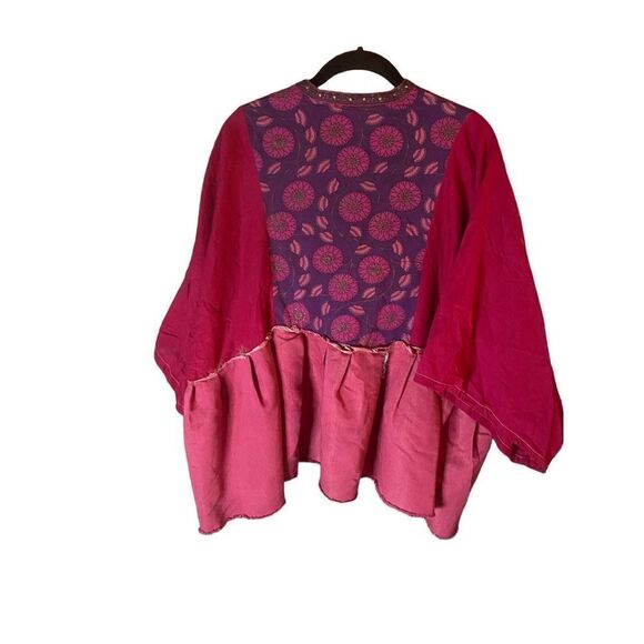 The Morgan factory NWOT handmade, one of a kind mixed media art to wear shirt - Picture 3 of 6